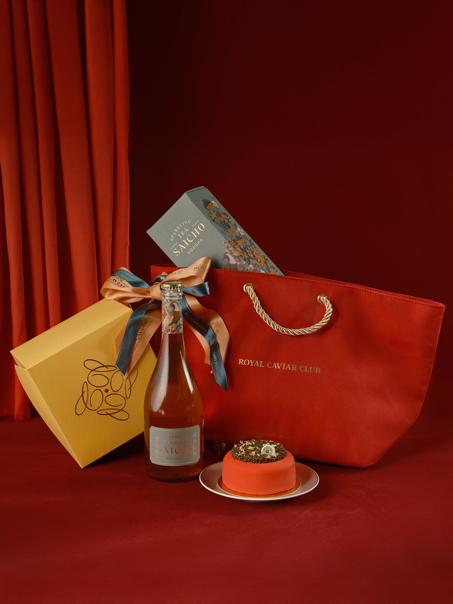 Caviar Cake & Hojicha Dreams