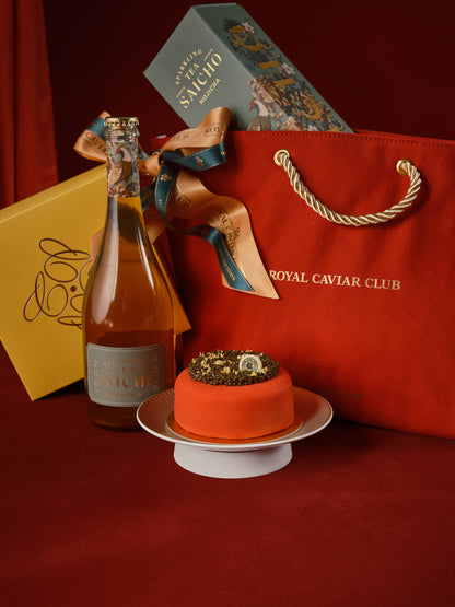 Caviar Cake & Hojicha Dreams