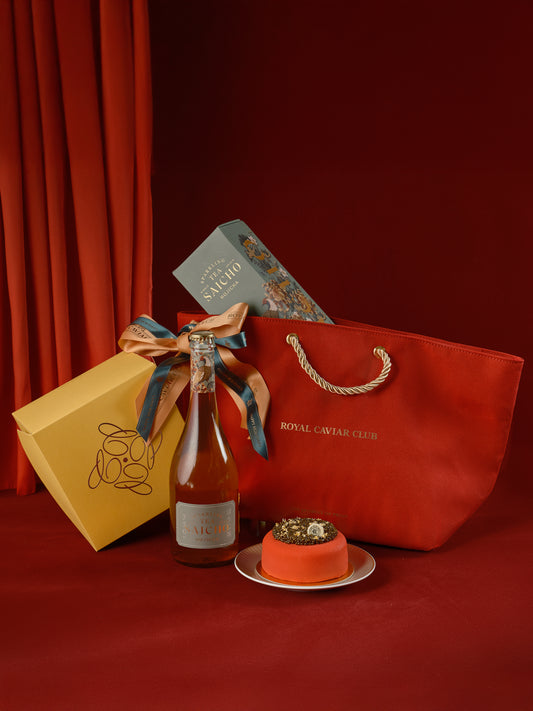 Caviar Cake & Hojicha Dreams