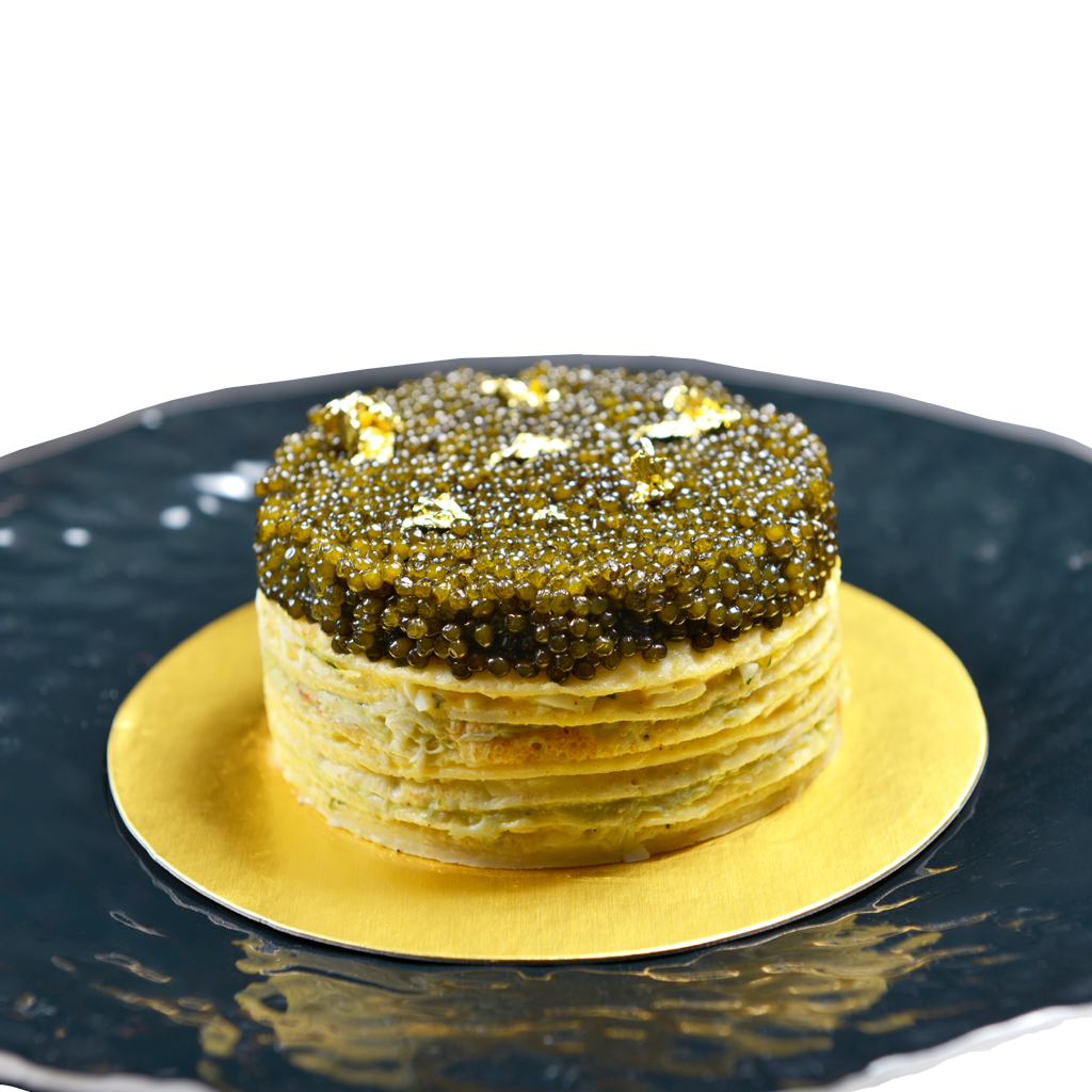RCC Caviar Crepe Cake