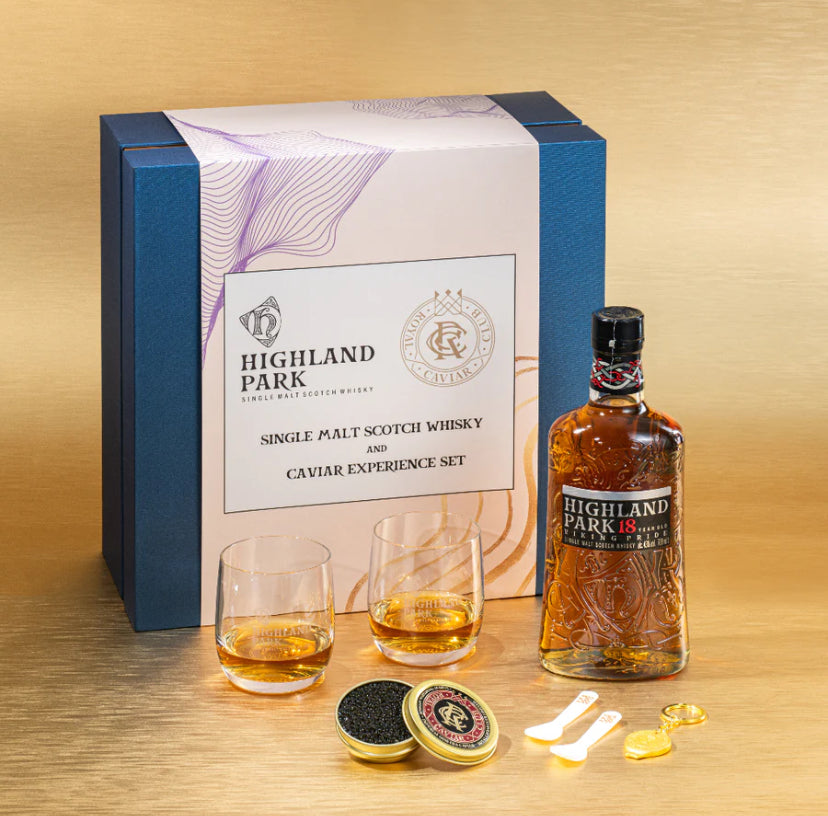 Single Malt Scotch Whisky and Caviar Experience Set